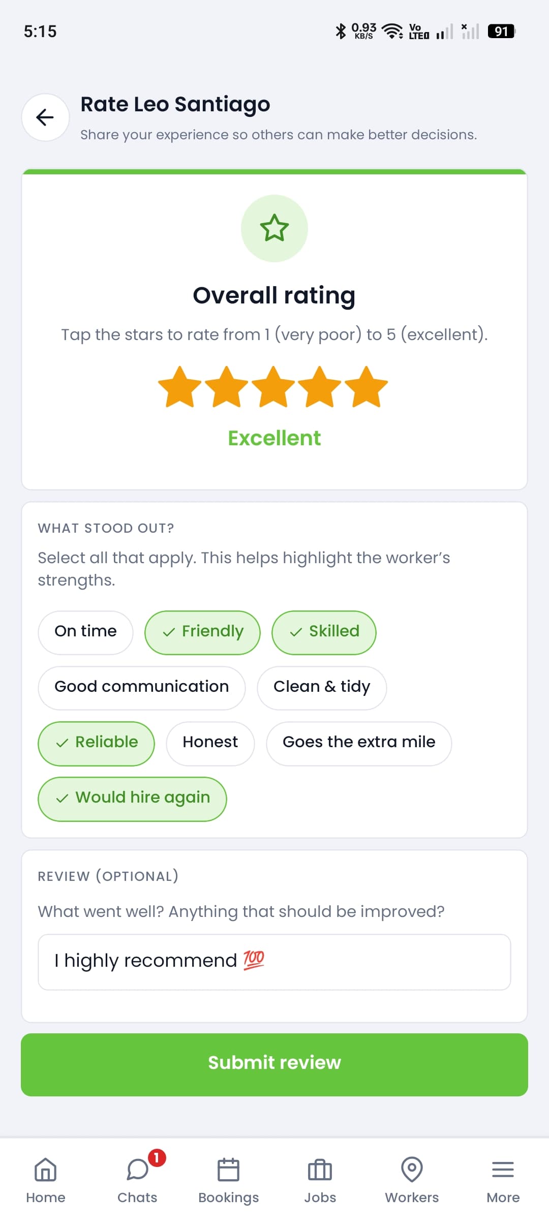 Complete & Review